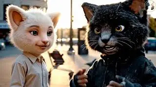 Sc&egrave;ne urbaine ultra r&eacute;aliste : mannequins qui bougent, robots, lune #cin&eacute;ma #vfx #short