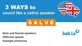 SALVE pronunciation | Improve your language with bab.la