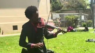 Violin Music Live at Brentwood Farmers Market LA