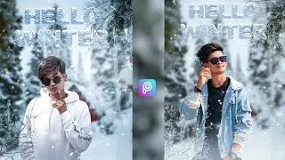 Winter Photo Editing Concept  | Winter Realistic Photo Editing Editing Tutorial in picsArt