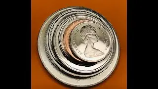 1974 Canada Coin Year Set - Canadian One Cent to 5 Dollars