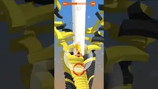Stack ball highest score max lvl1508 gameplay #stackball #viral​ ​#shorts #gaming