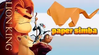 the lion king - how to make a paper lion