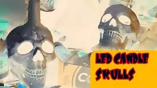 LED candle skull