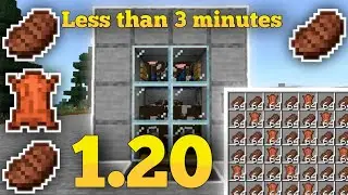 How to build the best beef farm in Minecraft | Version 1.20 of Java and bedrock