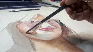 Water colors portrait 