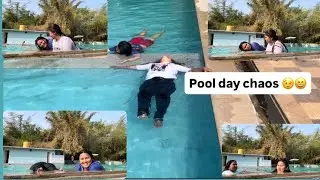Quality time with her in pool.😍❤️✨ Sunny day✨❤️