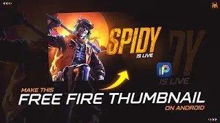 HOW TO MAKE FREE FIRE THUMBNAIL ON ANDROID | IBIS PAINT X