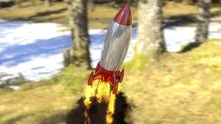 Rocket Ship - Cinema4D