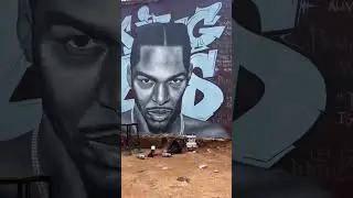 Mural of me in Africa