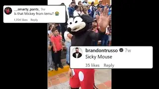 Mickey Mouse From Temu | Instagram Comments Roast Song  #instagramcomments #funnysong