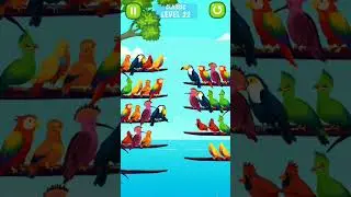 Bird sort-color puzzle classic level 22 games play video