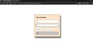 Simple Calculator using HTML CSS and Javascript
