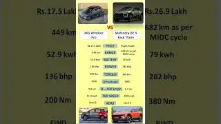 MG Windsor Pro vs Mahindra XEV 9e #mgwindsorev #mahindrabe6