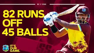 Pooran Power! 💪🏾 | Nicholas Pooran Smacks 82 off 45 Balls | West Indies v England