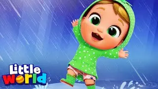 Rain Rain Go Away And Let Us Play! | Little World Kids Songs & Nursery Rhymes