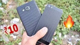 DIY Carbon Fiber Phone Skin under 10 Rupees!! Better Then Dbrand