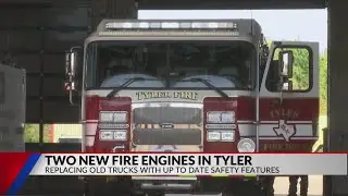 Tyler Fire holds 'push in' ceremony for two new fire engines