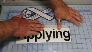 How to apply a vinyl decal  Techniques - Hinged Method