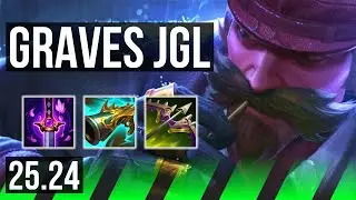GRAVES vs LEE SIN (JGL) | Good KDA: 20/1/4 | KR Grandmaster | 25.24
