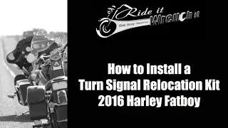 How to Install Turn Signal Relocation Kit on a 2016 Harley Fatboy