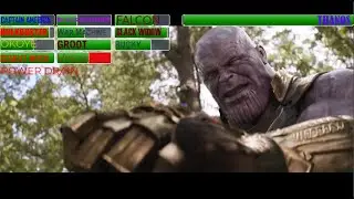 Avengers vs Thanos (Battle in Wakanda) With Healthbars Part 1