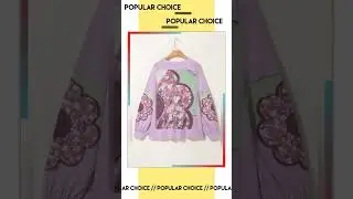 Phalaenopsis Flower Patch Colorblock Plus Size Pullover Top