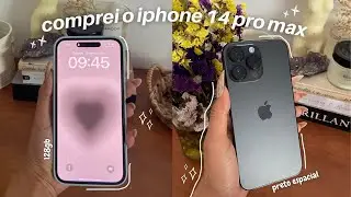 meu celular novo | unboxing iphone 14 pro max preto espacial 📦🤳🏽