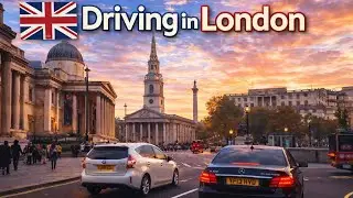 Driving in London 🇬🇧 | Downtown London Drive 4K | Real City Traffic #driving #london 