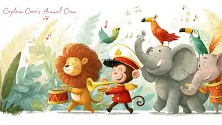 Captain Coco&rsquo;s Animal Crew 🐵 | Fun Jungle Rhyme for Kids with Animal Sounds
