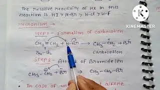 Addition of hydrogen halides