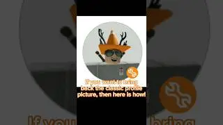How to bring back the classic Roblox profile picture! #roblox #shorts #tutorial
