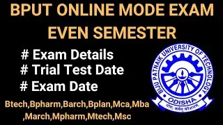 Bput  2nd and 4th Semester Exam Notice  | bput online mode examination | Even Sem Exam Dates 2021