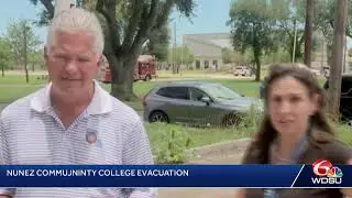 Nunez Community College evacuation