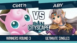 Cityscape 136: Cott'n (Jigglypuff) vs ABY (Zelda) Winners Round 3