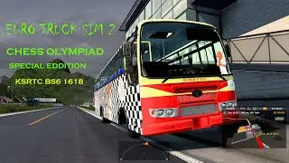 KSRTC BS 6TATA 1618 BS6 Bus mod 44TH CHESS OLYMPIAD SPECIAL EDDITION Convay In ETS2 V1.43