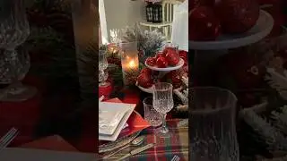 Rustic Christmas Tablescape #shorts
