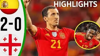 Spain vs Georgia 2 0 Highlights   All Goals 🔥 World Cup Qualifiers 2025 HD