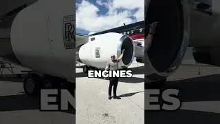 Двигатели Rolls Royce на частном самолете Boeing 757 Дональда Трампа