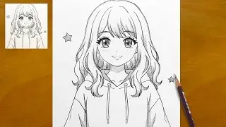 How to Draw Beautiful Anime Girl Step by Step | Pencil Art