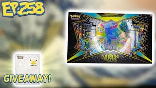 Opening A Pokemon Shining Fates Premium Collection! First Partners Binder Giveaway! EP.258