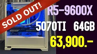 คอมเทพ 5070TI + Ram 64GB + R5 9600X | ราคาย่อมเยา แต่ได้สเปคเทพๆจัดเต็ม เหมาะทั้งเล่นเกมและทำงาน🔥