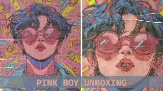 Unboxing Pink Boy Diamond Painting Kit Square Drill