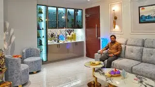 Elegant Interiors & Modular Kitchen , Gomti Nagar - Lucknow , Fully Furnished Flat Tour