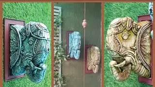Creative home decor diy|Budget friendly DIY|Cardboard and clay to wall art| Rustic wooden wall decor