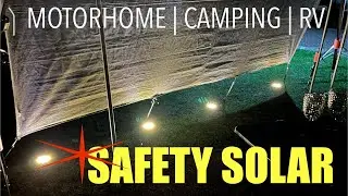 RV Caravan CAMPSITE SOLAR LIGHTS 101 | STOP TRIPPING HAZARDS Hack