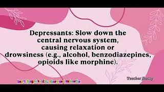 Types of Psychoactive Substances #mapeh8 #health 