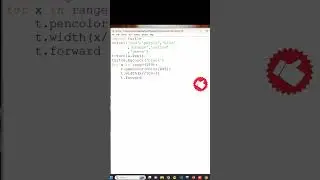 Unveiling the Beauty of Rainbow Benzene in Turtle Python.#python #java