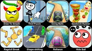 Hide Ball,Draw To Smash,Ragdoll Break,Snake Clash,Race Master,Roblox,Sandwich Runner....