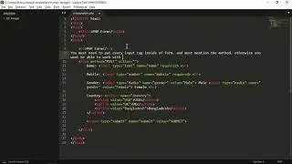 Learn Basic HTML Form with PHP  - Input and Printing Form value (Beginner Lesson)